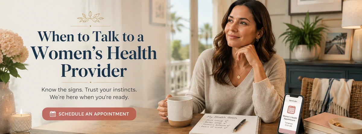 Woman preparing to discuss bladder leakage symptoms with a women’s health provider