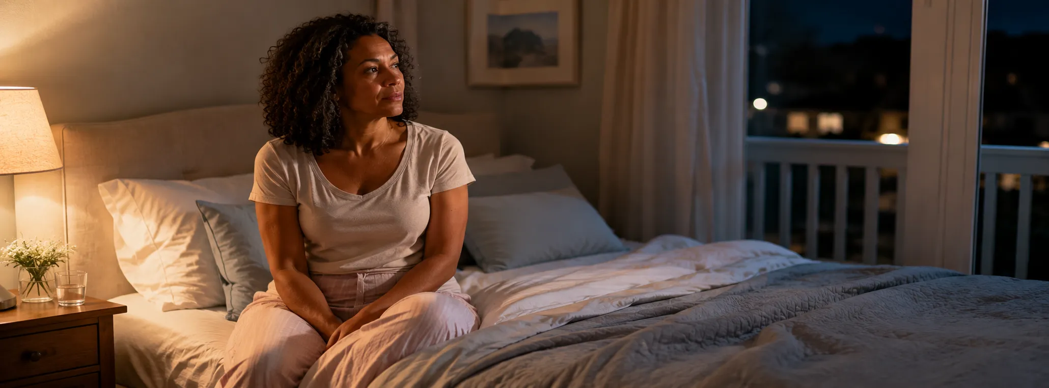 Women’s health consultation about menopause symptoms and night sweats