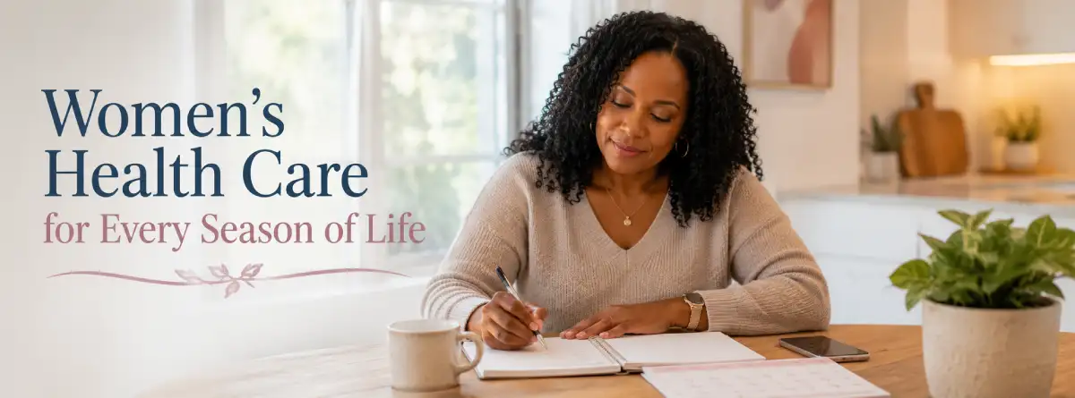 Lowcountry woman planning health questions before a wellness appointment